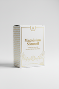 Boîte complément magnésium sommeil blanc et or