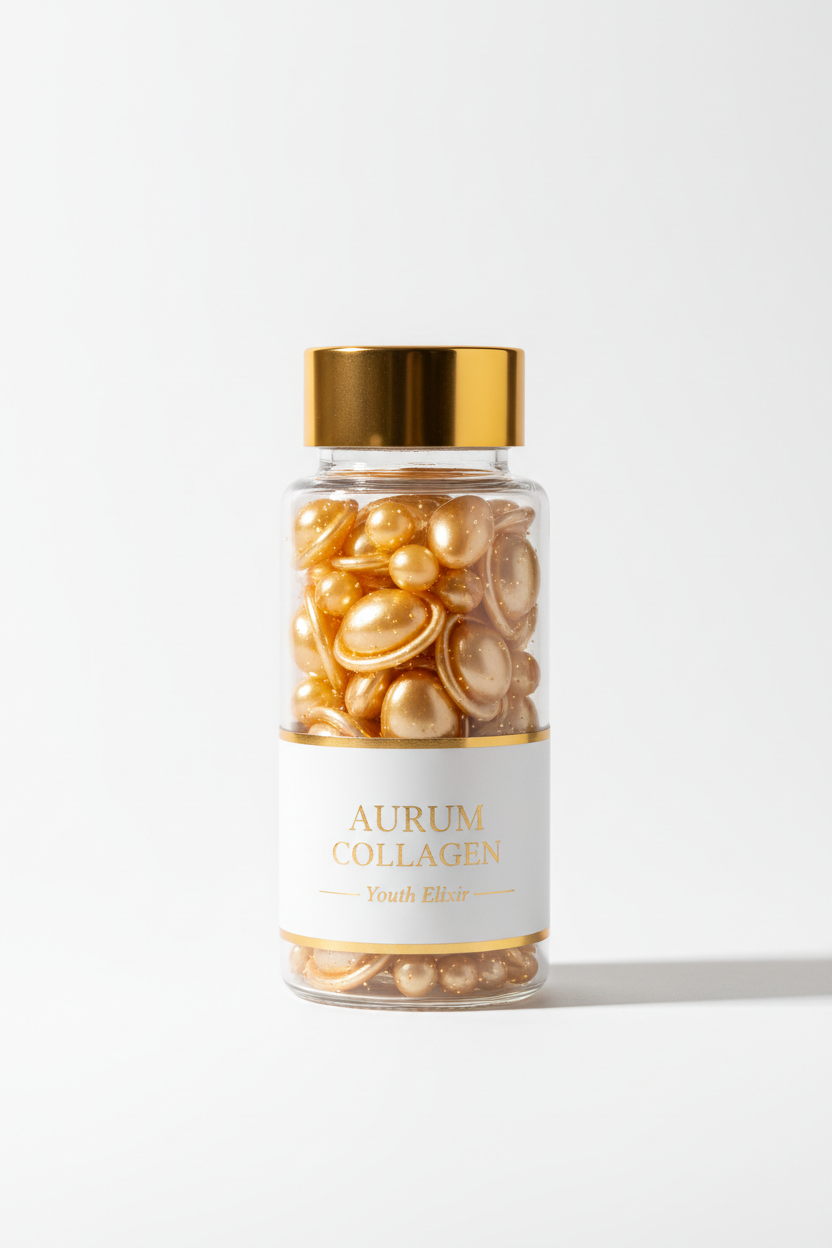 Gélules collagène beauté flacon transparent